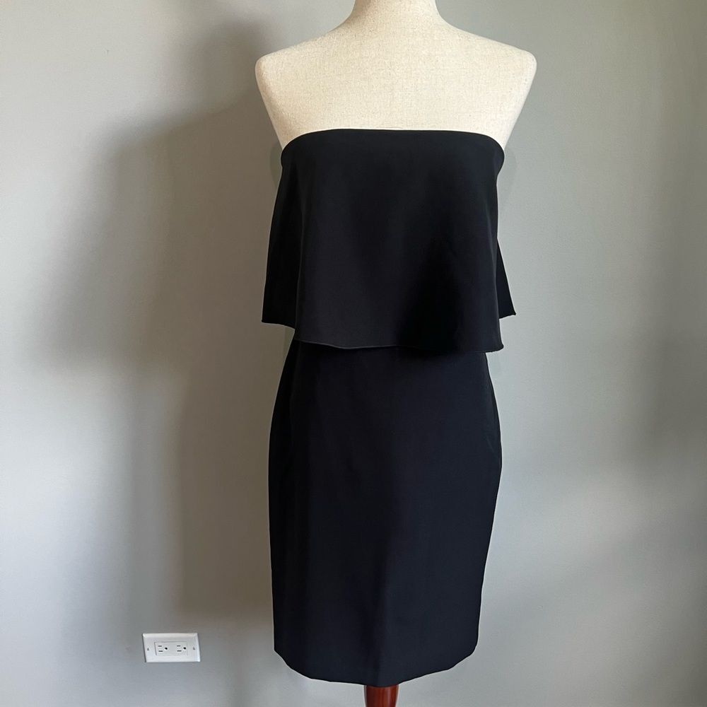 Black Strapless Cocktail Dress by With Popover Bodice Socialite Size M